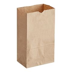 3 lb. Natural Kraft Paper Customizable Bag - 500/Case Width 4 3/4 InchesHeight 8 9/16 Inches Gusset Width 2 15/16 Inches