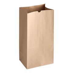 25 lb. Natural Kraft Paper Customizable Bag - 500/Case Width 8 1/4 InchesHeight 18 Inches Gusset Width 5 1/4 Inches