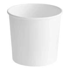 26 oz. White Double Poly-Coated Paper Food Cup - 500/Case