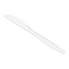 White Heavy Weight Polypropylene Plastic Knife - 1,000/Case
