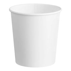 16 oz. White Double Poly-Coated Paper Food Cup - 500/Case