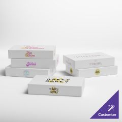 12" x 8" x 2 1/4" White Customizable Auto-Popup Donut / Bakery Box - 200/Case